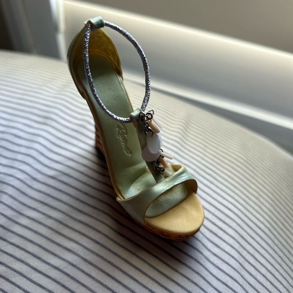 Green Wedge Sandals